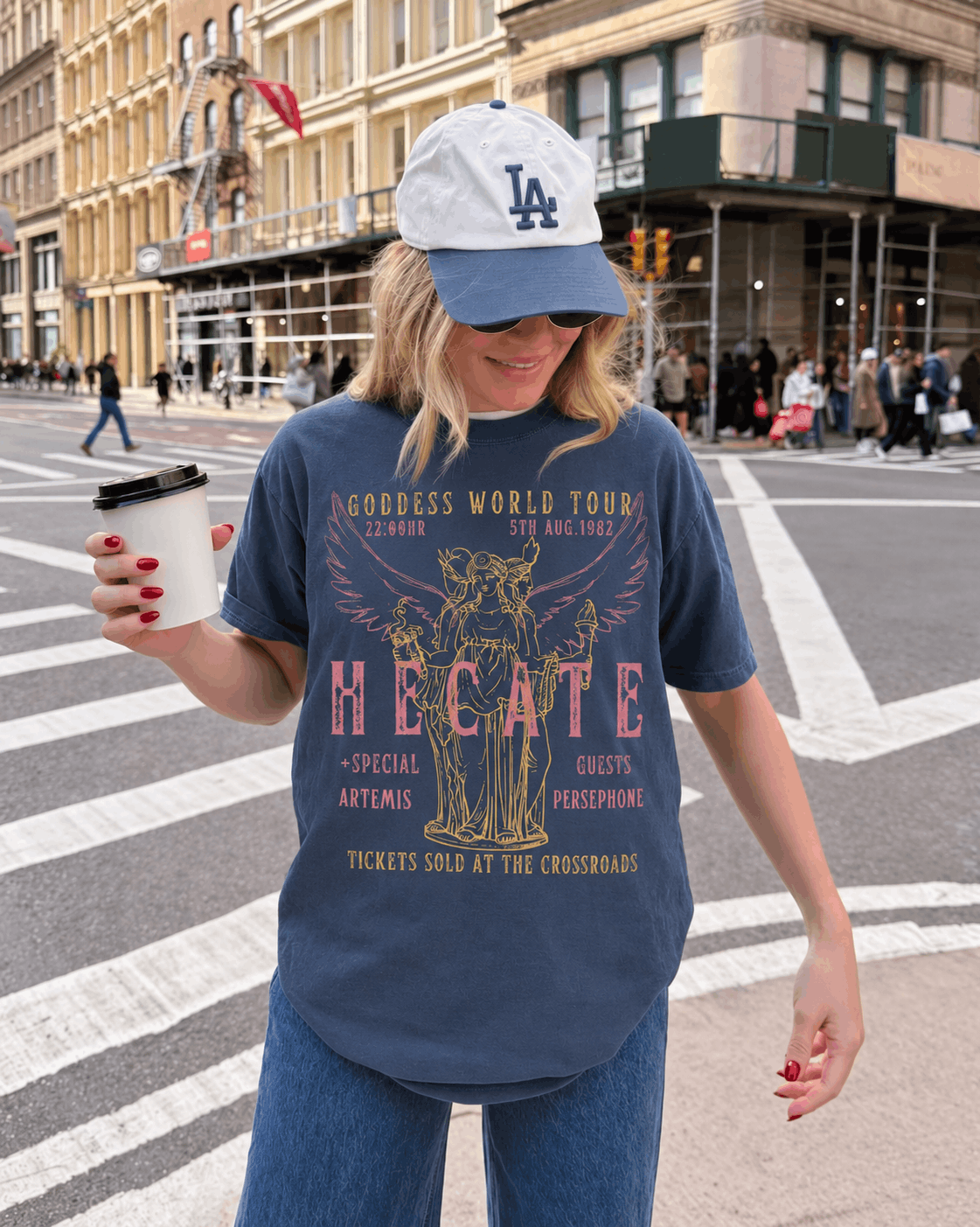 Greek God Mythology Shirt | Goddess Hecate Distressed Band Shirt