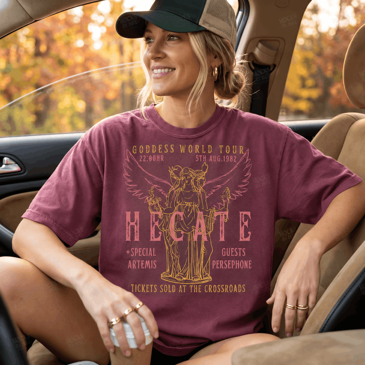Goddess Hecate Distressed Band Shirt