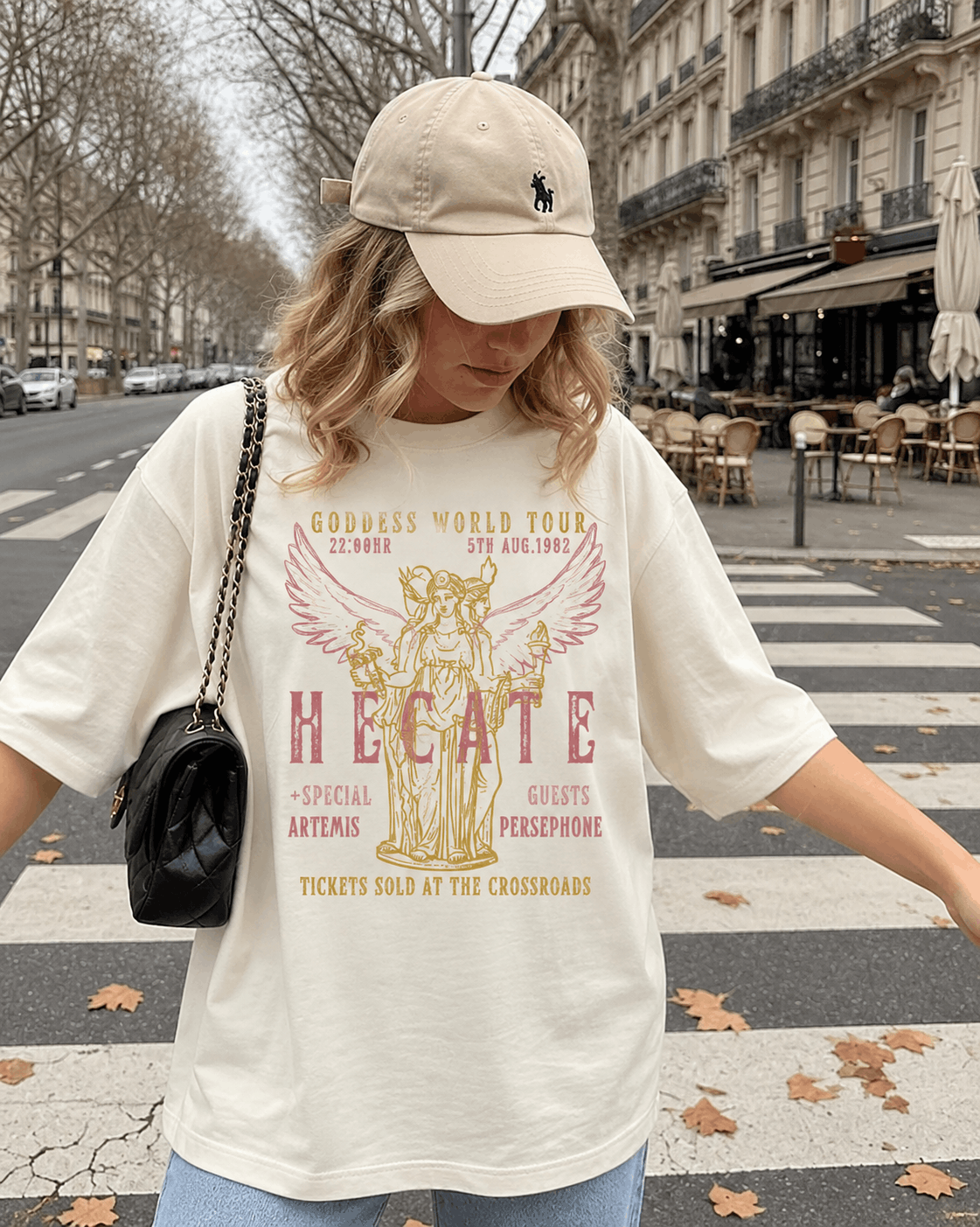 Goddess Hecate Distressed Band Shirt