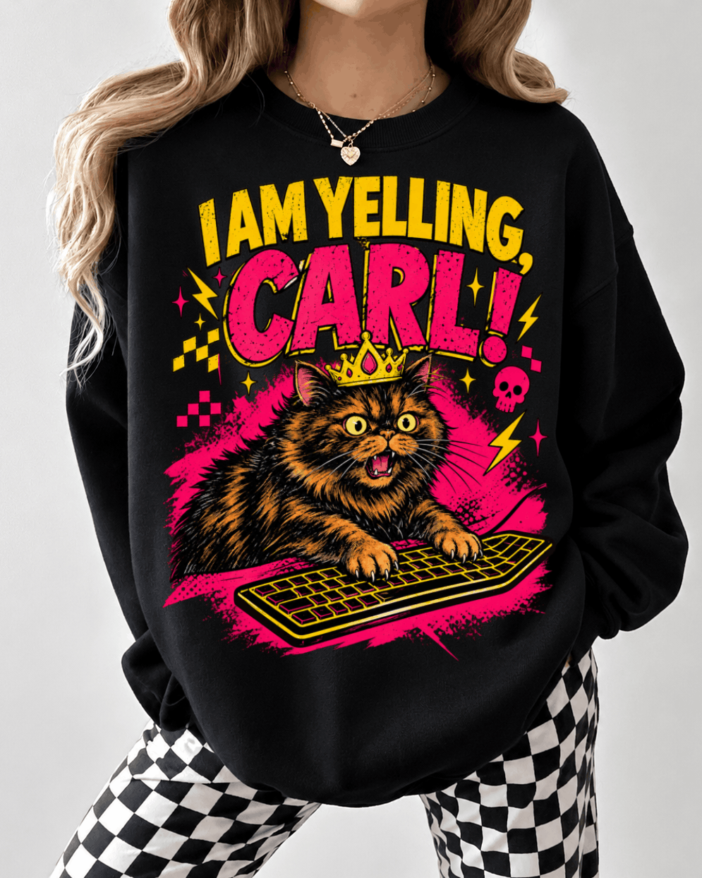 I Am Yelling Carl Sweater | Donut Princess Sweater | Dungeon Crawler Carl Sweater