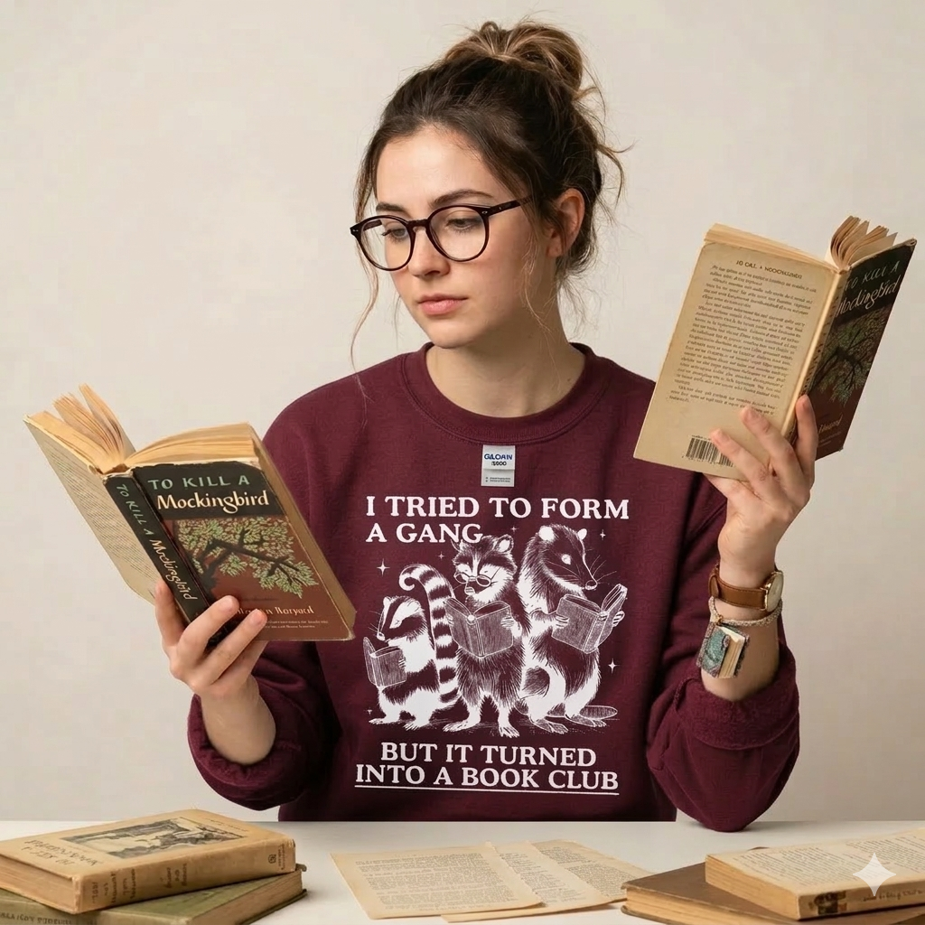 I Tried To Form A Gang Sweatshirt Funny Bookish Merch