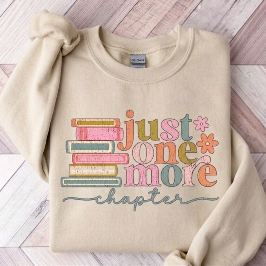 Just One More Chapter Sweater Bookish Merch