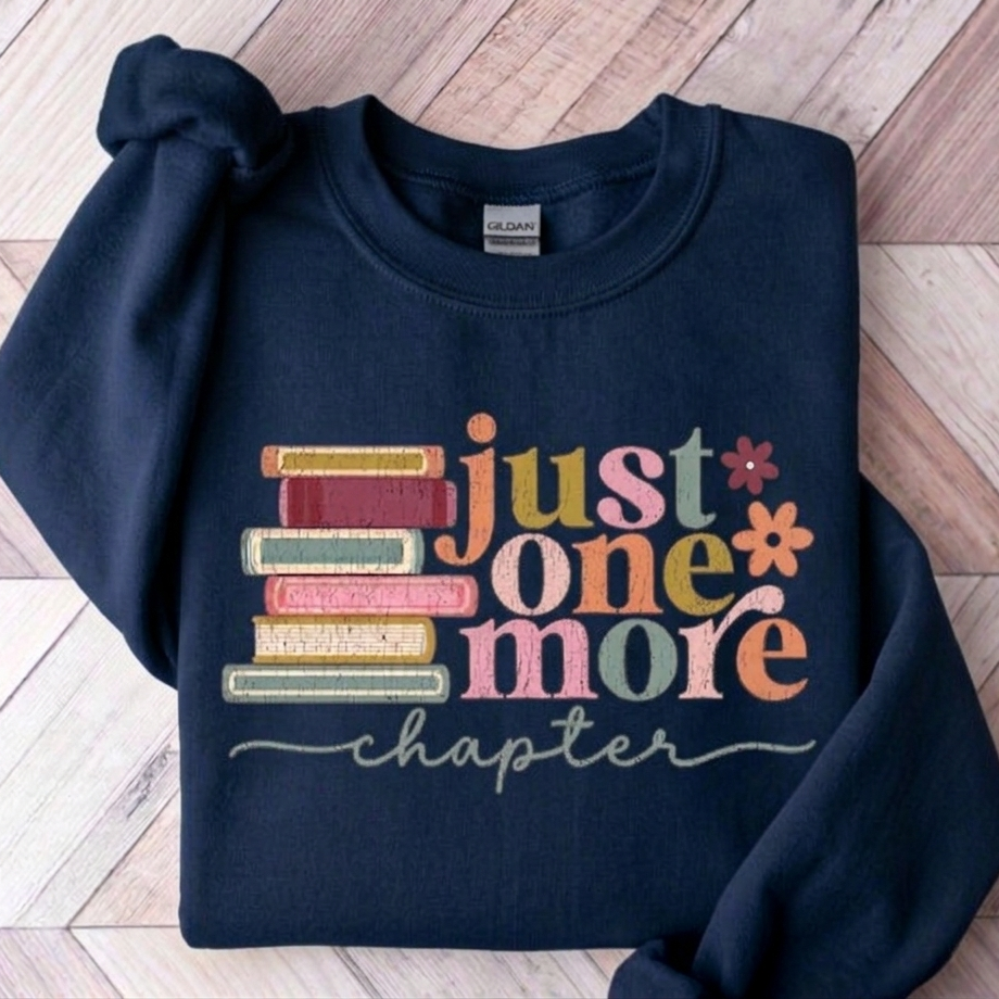 Just One More Chapter Sweater Bookish Merch
