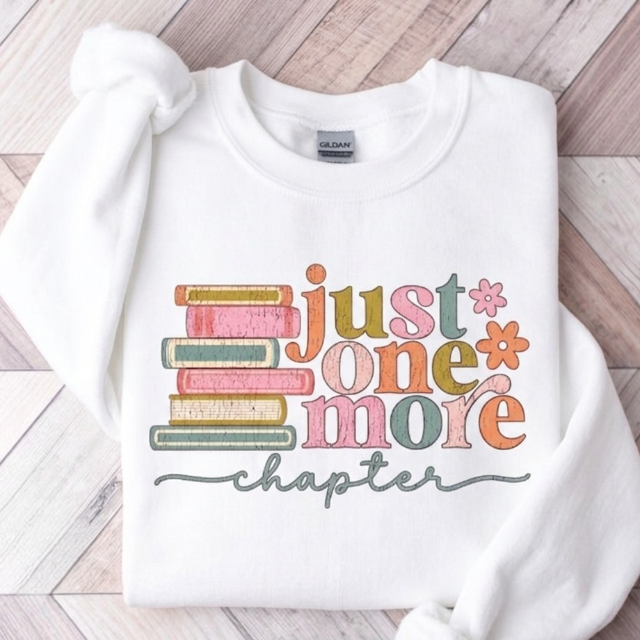 Just One More Chapter Sweater Bookish Merch