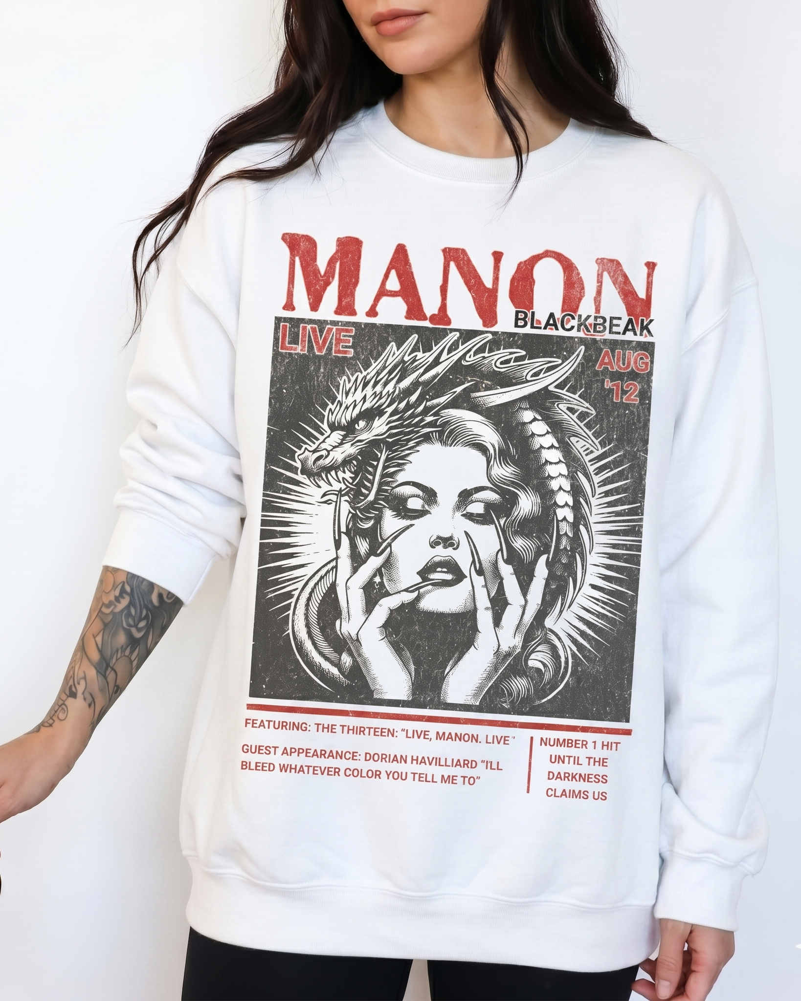 Manon Blackbeak We Are Thirteen Sweater Throne of Glass Merch