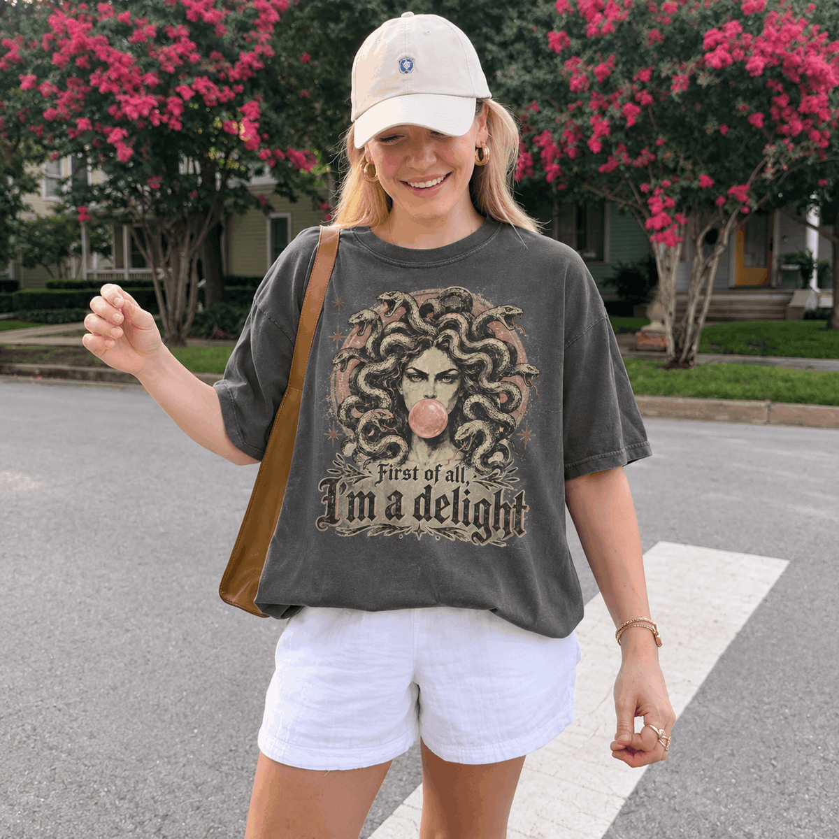 Medusa With Bubblegum Shirt | First of All, I'm a Delight T-Shirt