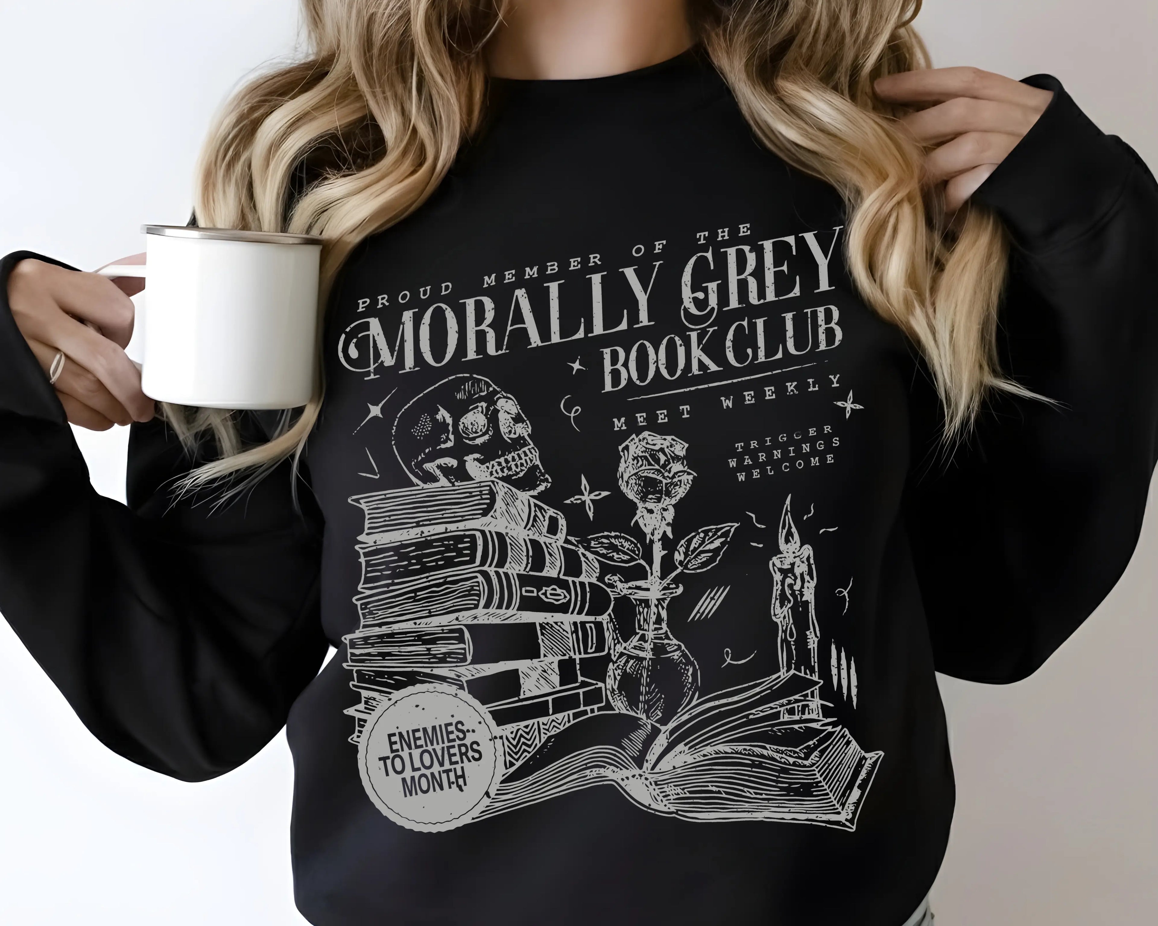 Morally Grey Book Club Sweater Morally Grey Merch