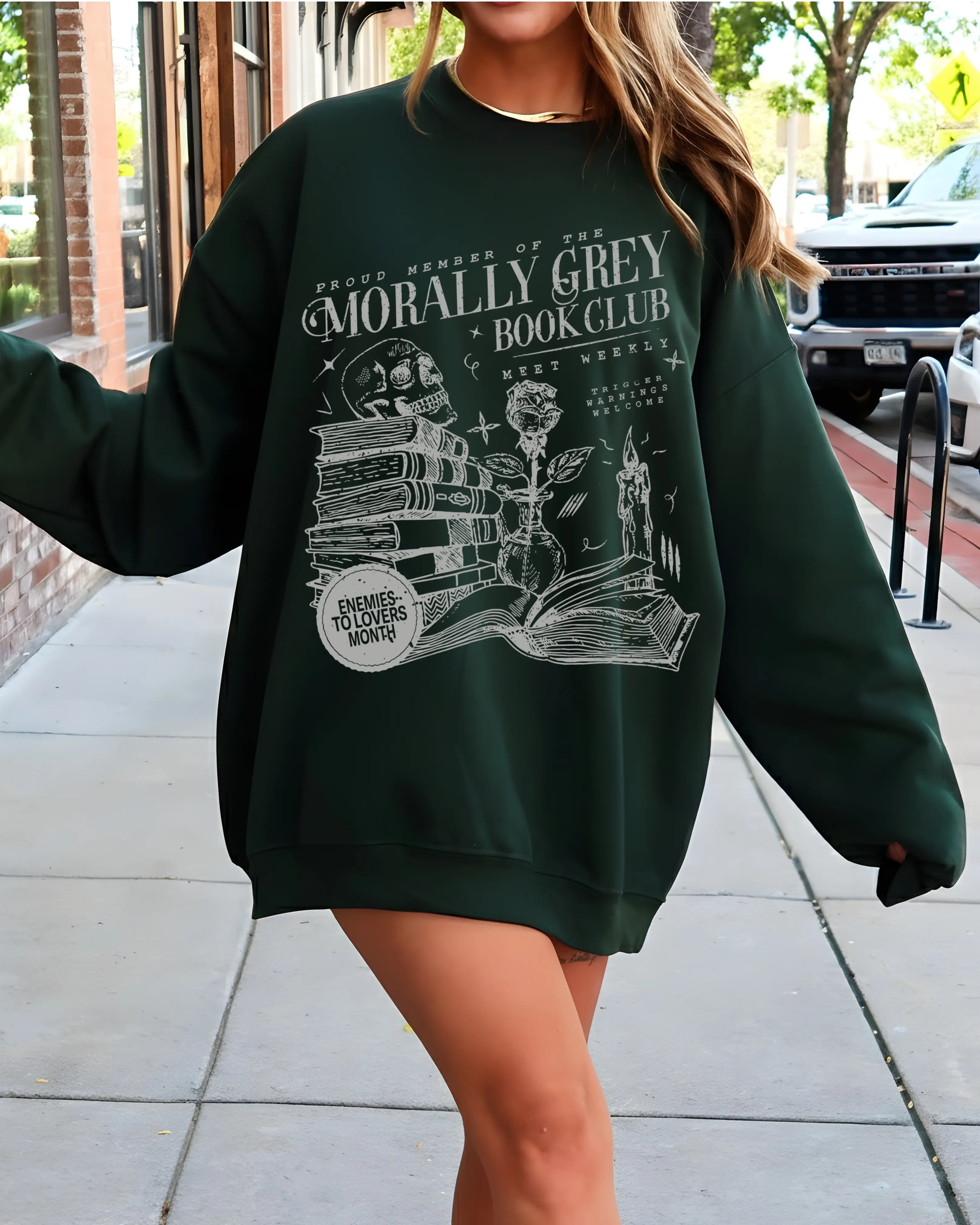 Morally Grey Book Club Sweater Romantasy Merch