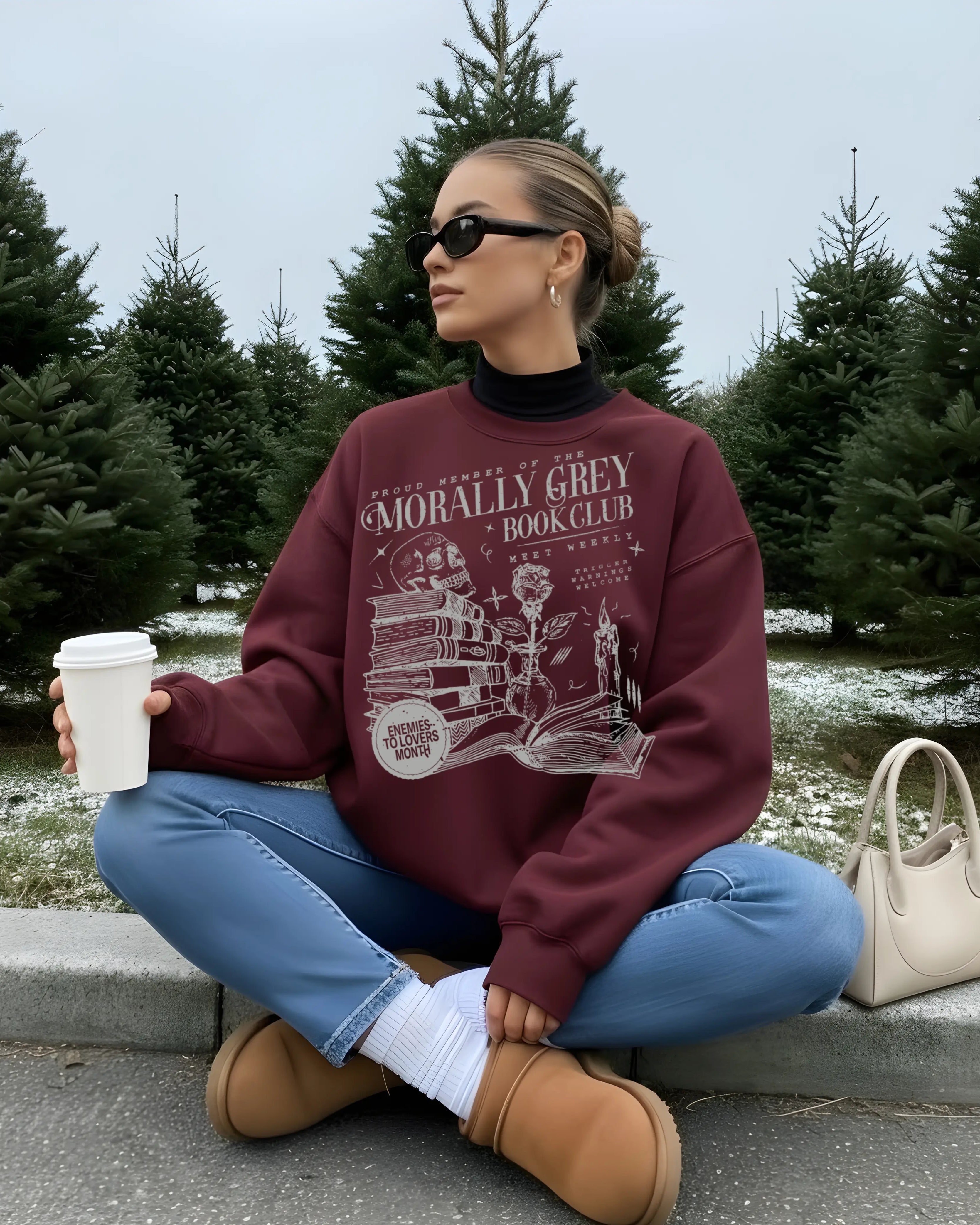 Morally Grey Book Club Sweater Romantasy Merch