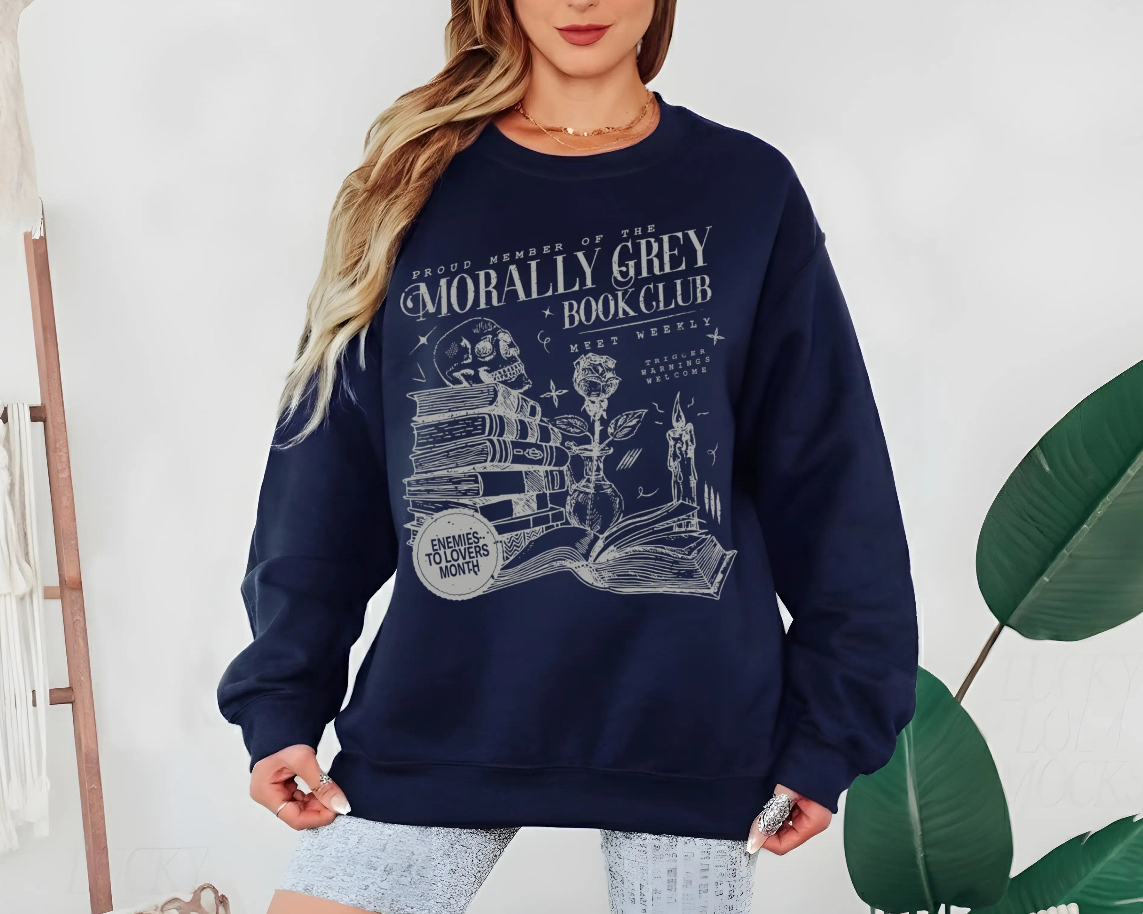 Morally Grey Book Club Sweater Morally Grey Merch