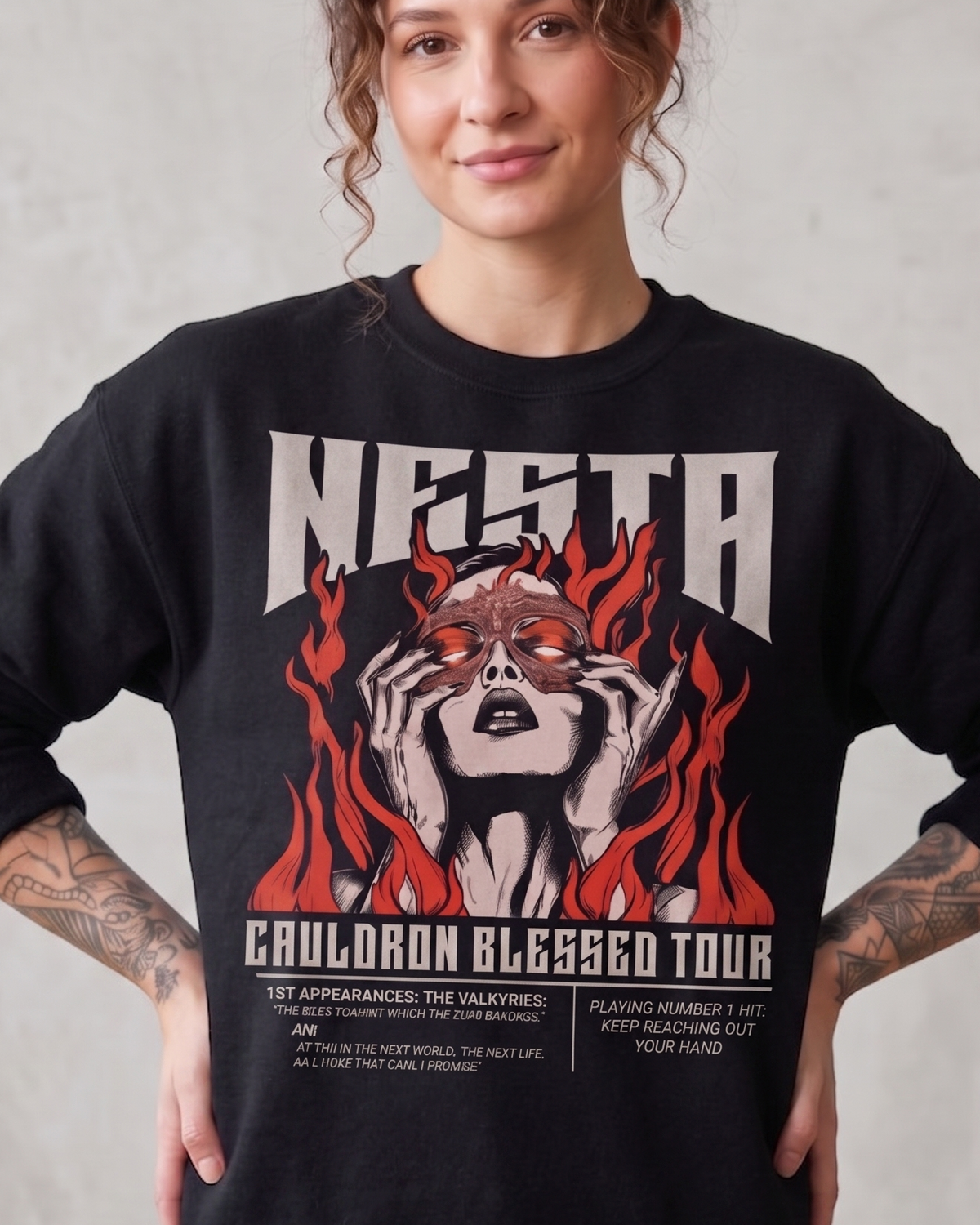 Nesta Archeron Valkyrie Sweater Throne of Glass Merch