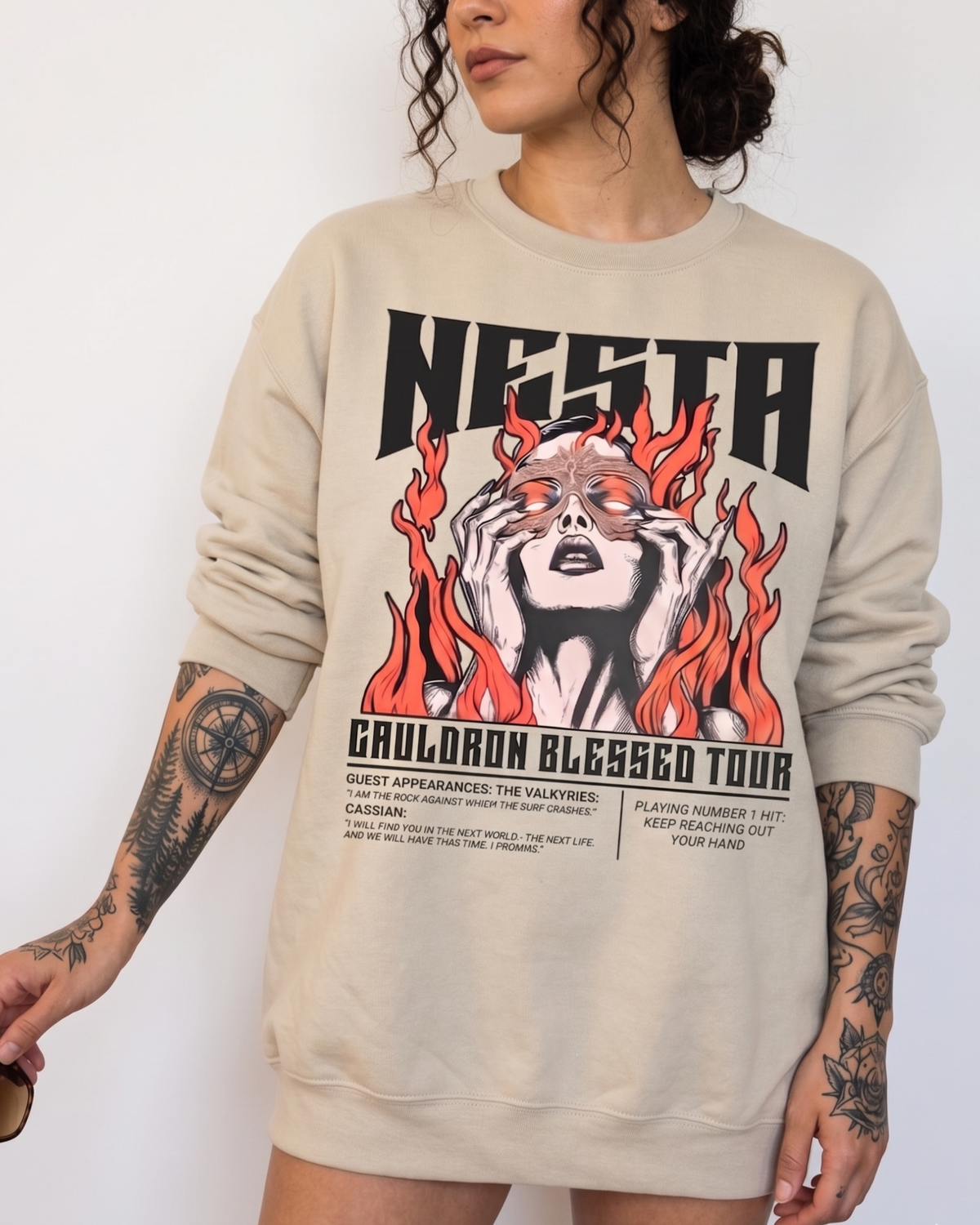 Nesta Archeron Valkyrie Sweater Throne of Glass Merch
