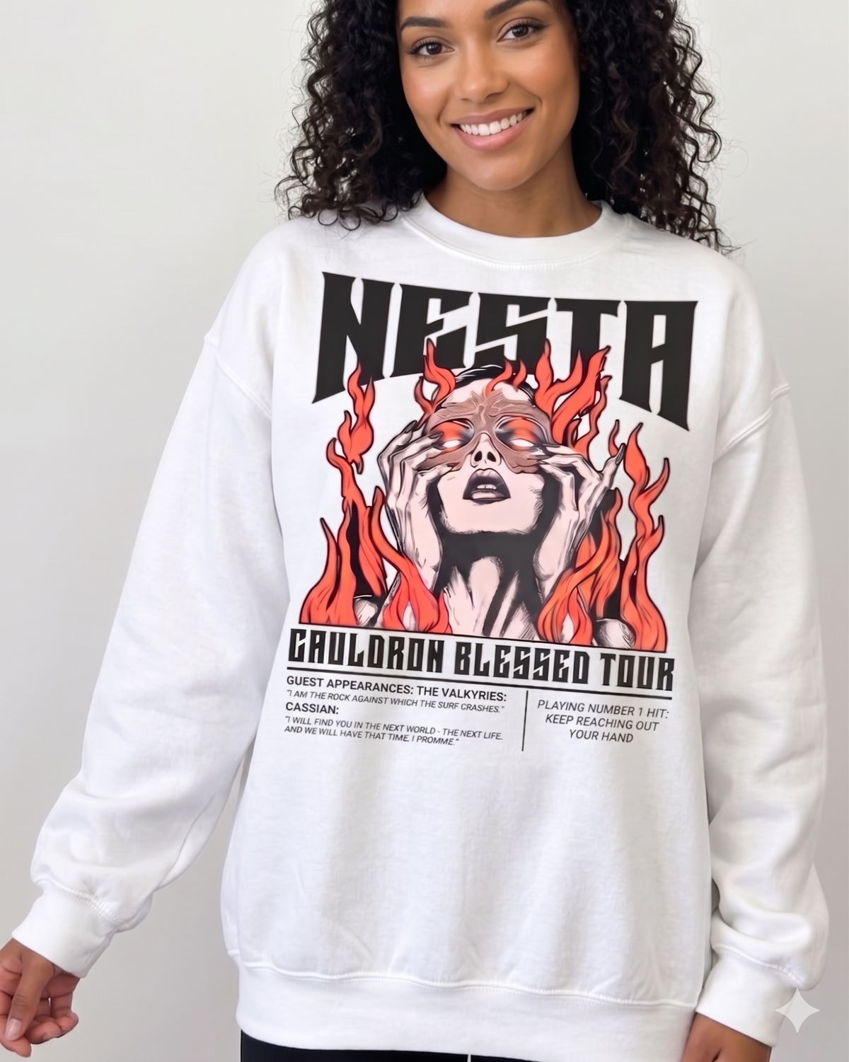 Nesta Archeron Valkyrie Sweater Throne of Glass Merch