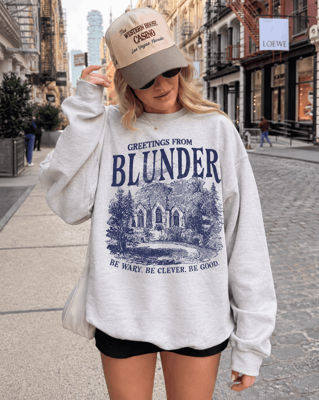 One Dark Window Sweatshirt | Greetings from Blunder Black