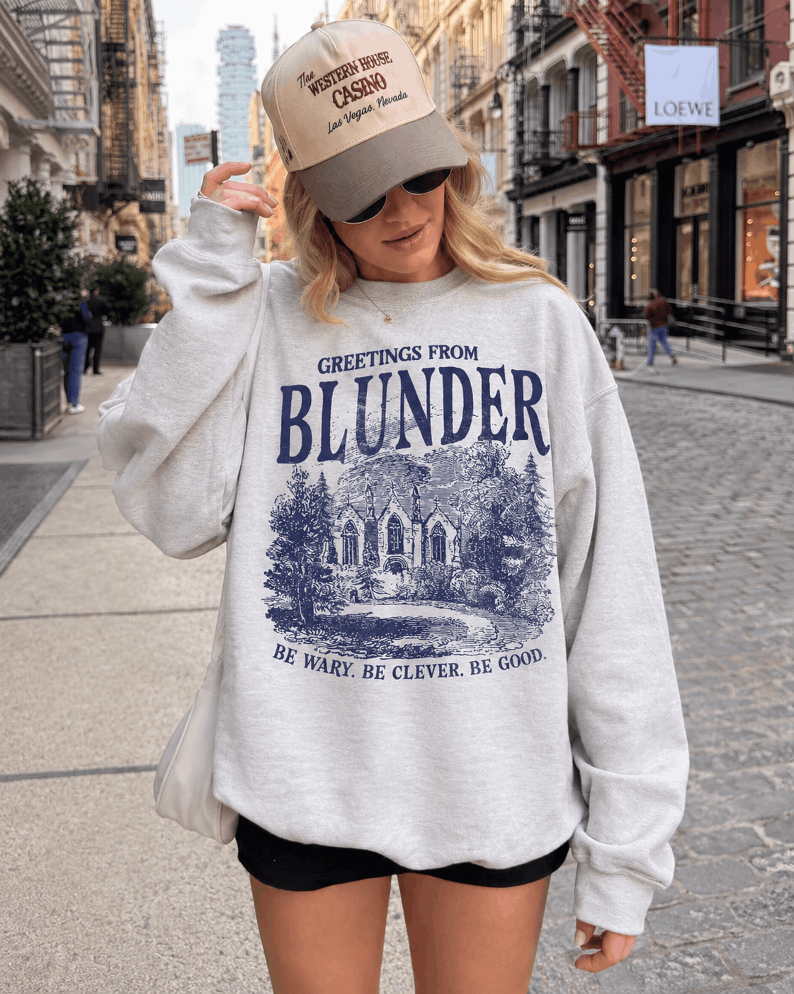 One Dark Window Sweatshirt | Greetings from Blunder Black