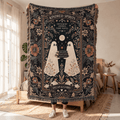 Kindred Spirits Ghost Book Friendship Woven Blanket