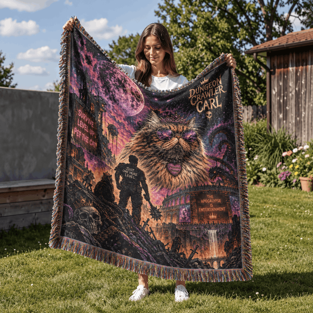 Princess Donut Woven Blanket | Dungeon Crawler Carl Woven Blanket Tapestry