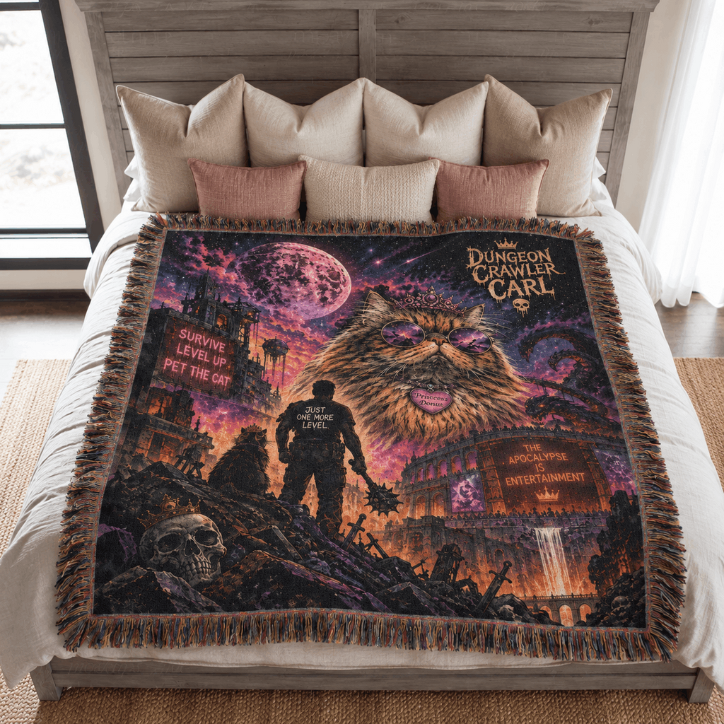 Princess Donut Woven Blanket | Dungeon Crawler Carl Woven Blanket Tapestry