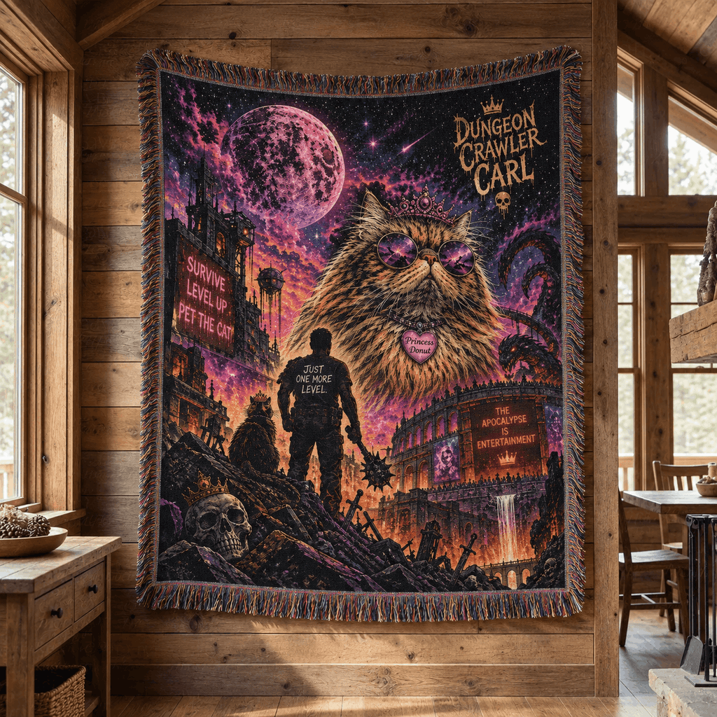 Princess Donut Woven Blanket | Dungeon Crawler Carl Woven Blanket Tapestry