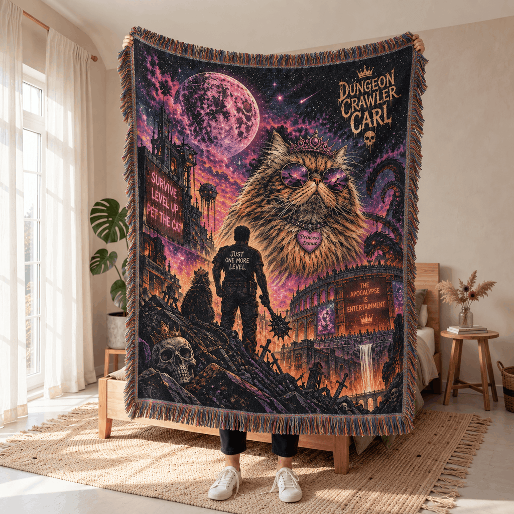 Princess Donut Woven Blanket | Dungeon Crawler Carl Woven Blanket Tapestry