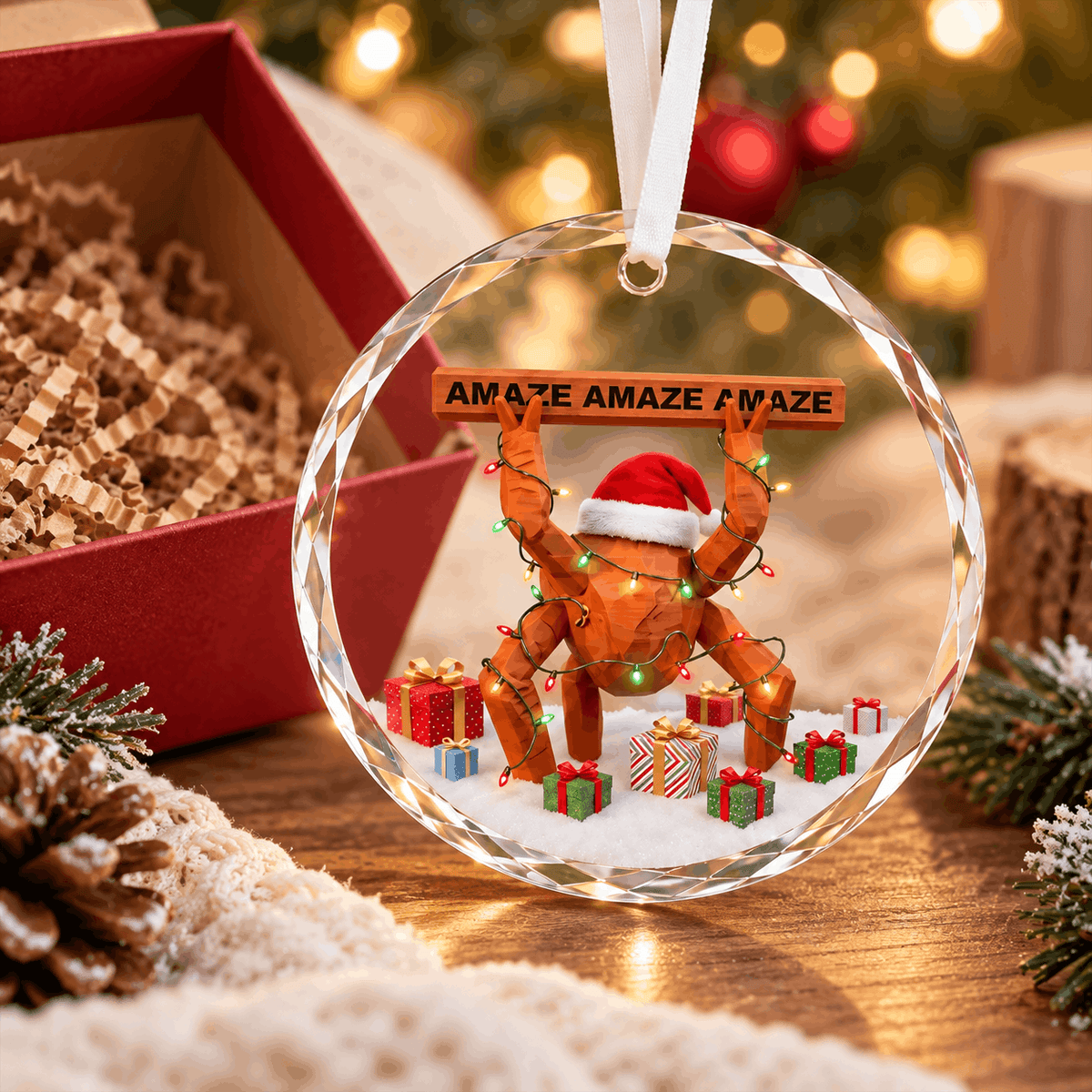 Project Hail Mary Rocky Ornament | Rocky Amaze Premium Crystal Glass Ornament