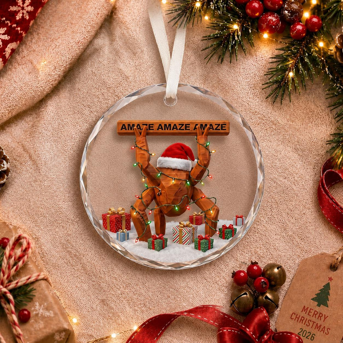 Project Hail Mary Rocky Ornament | Rocky Amaze Premium Crystal Glass Ornament