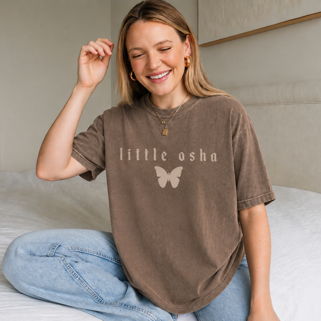 Quicksilver Merch Little Osha Comfort Shirt Espresso