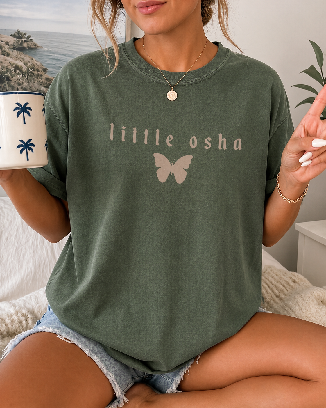 Quicksilver Merch Little Osha Comfort Shirt Moss