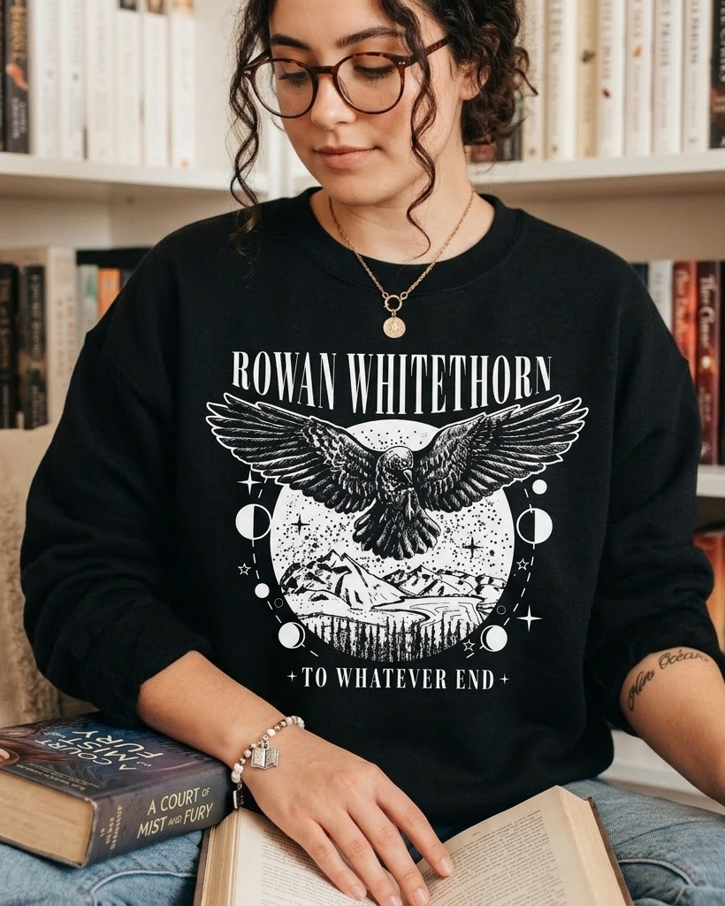 Rowan Whitethorn To Whatever End Sweater Throne of Glass Merch