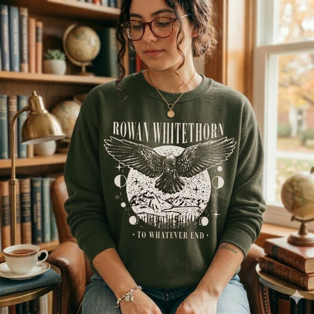 Rowan Whitethorn To Whatever End Sweater Throne of Glass Merch