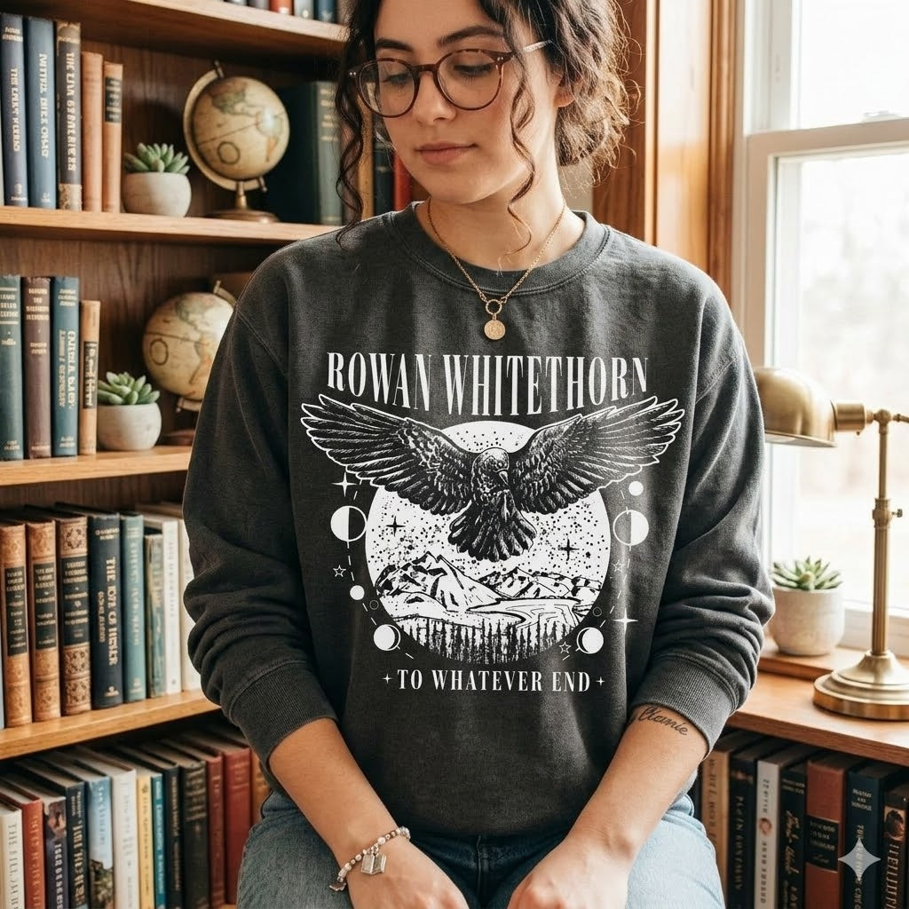 Rowan Whitethorn To Whatever End Sweater Throne of Glass Merch