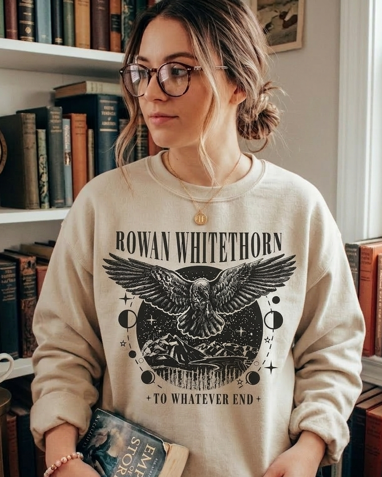 Rowan Whitethorn To Whatever End Sweater Throne of Glass Merch