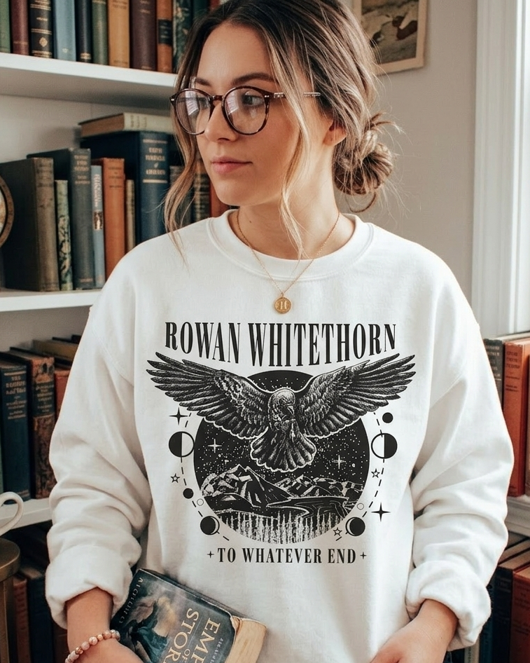 Rowan Whitethorn To Whatever End Sweater Throne of Glass Merch