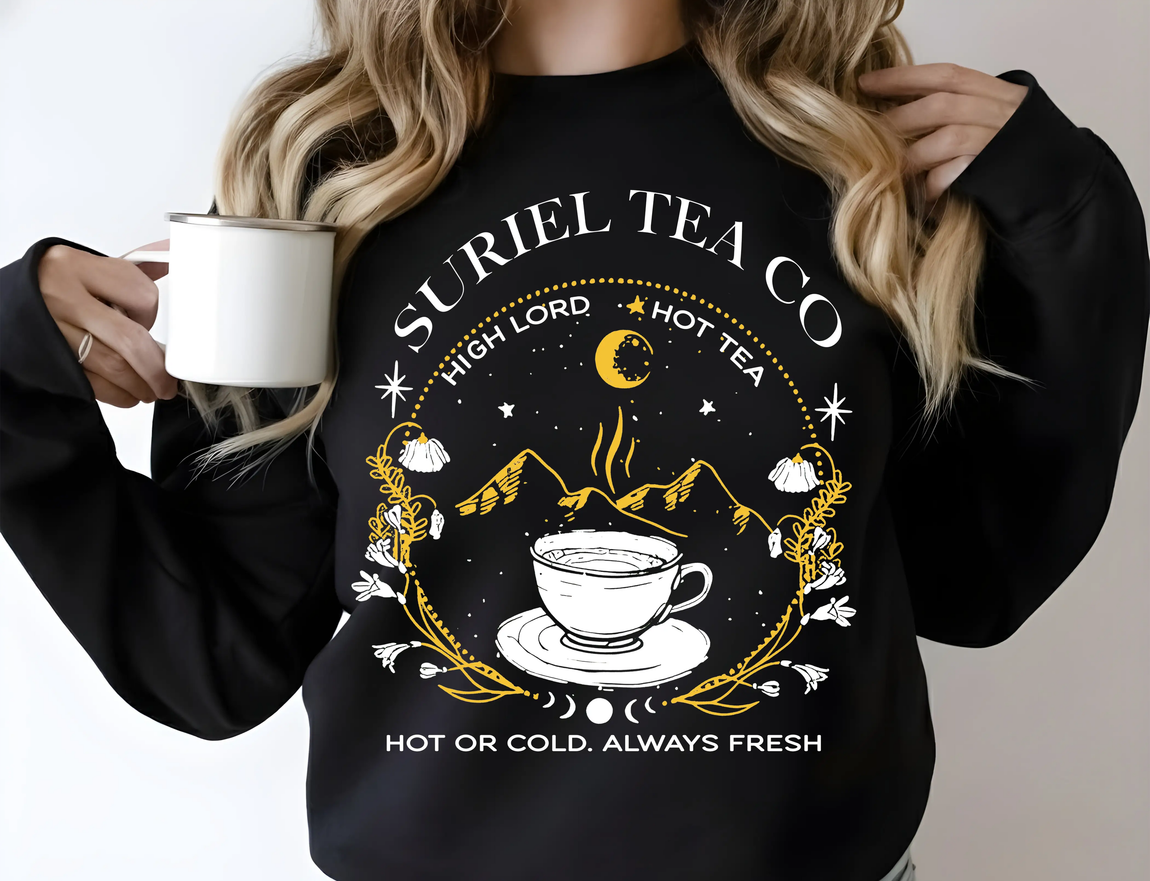 Suriel Tea Co Sweater ACOTAR Merch