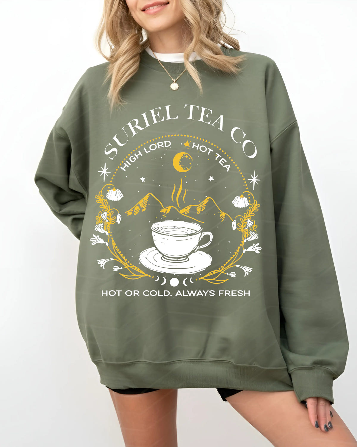 Suriel Tea Co Sweater ACOTAR Merch