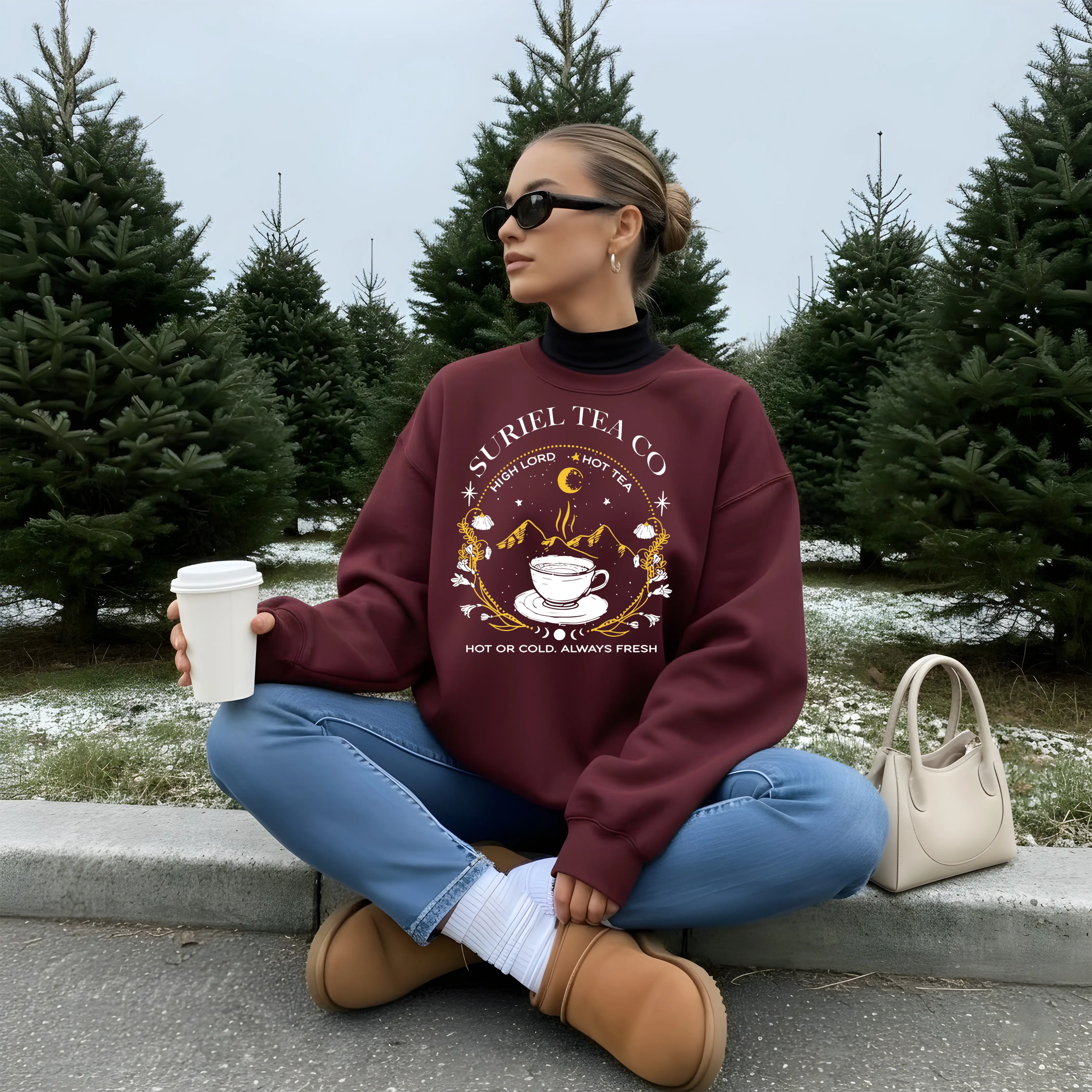 Suriel Tea Co Sweater ACOTAR Merch