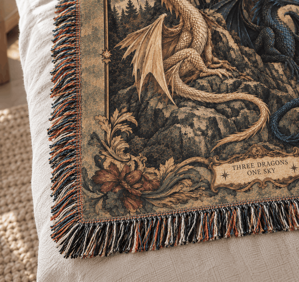 Dragon Woven Blanket