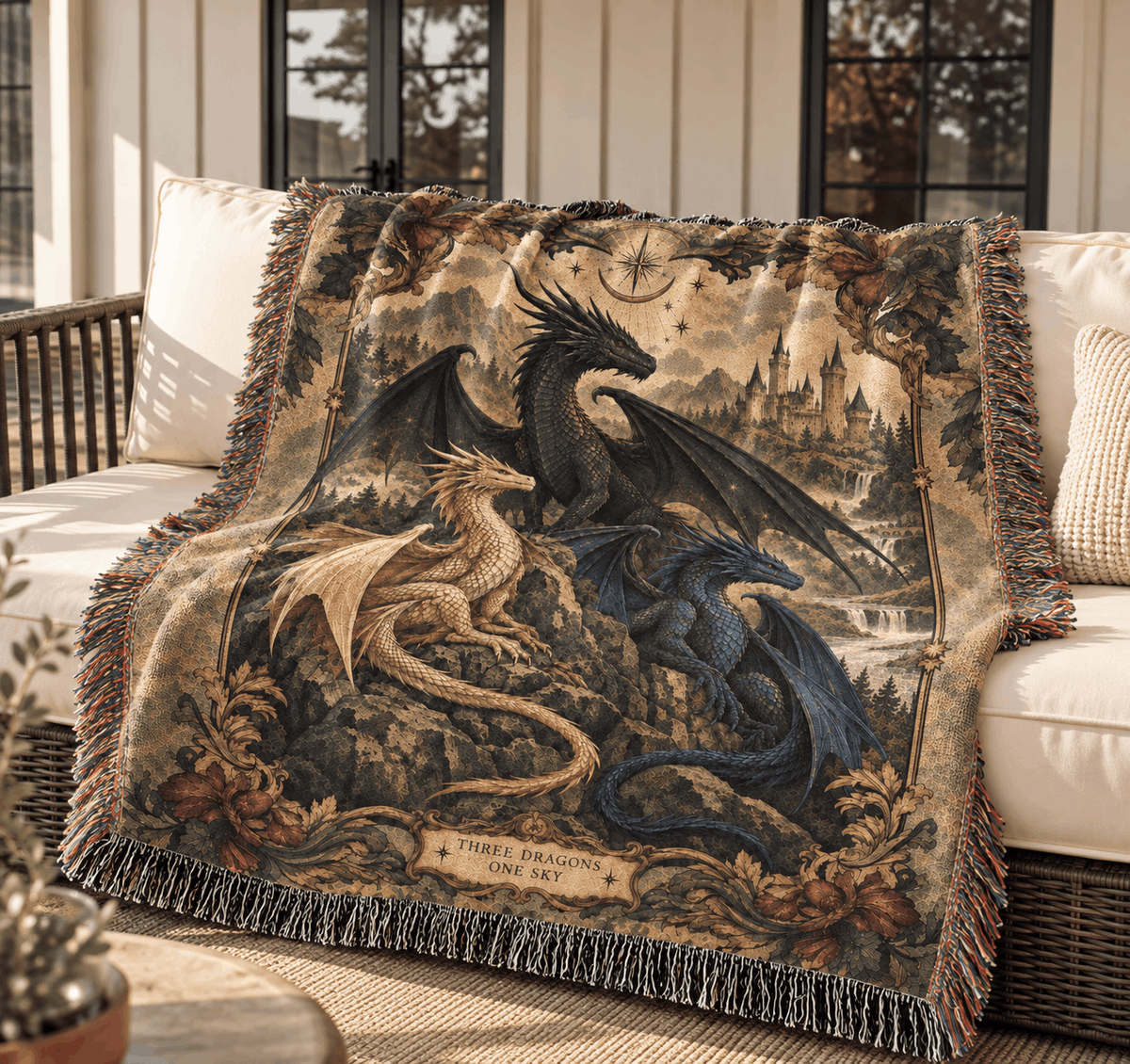 Dragon Woven Blanket