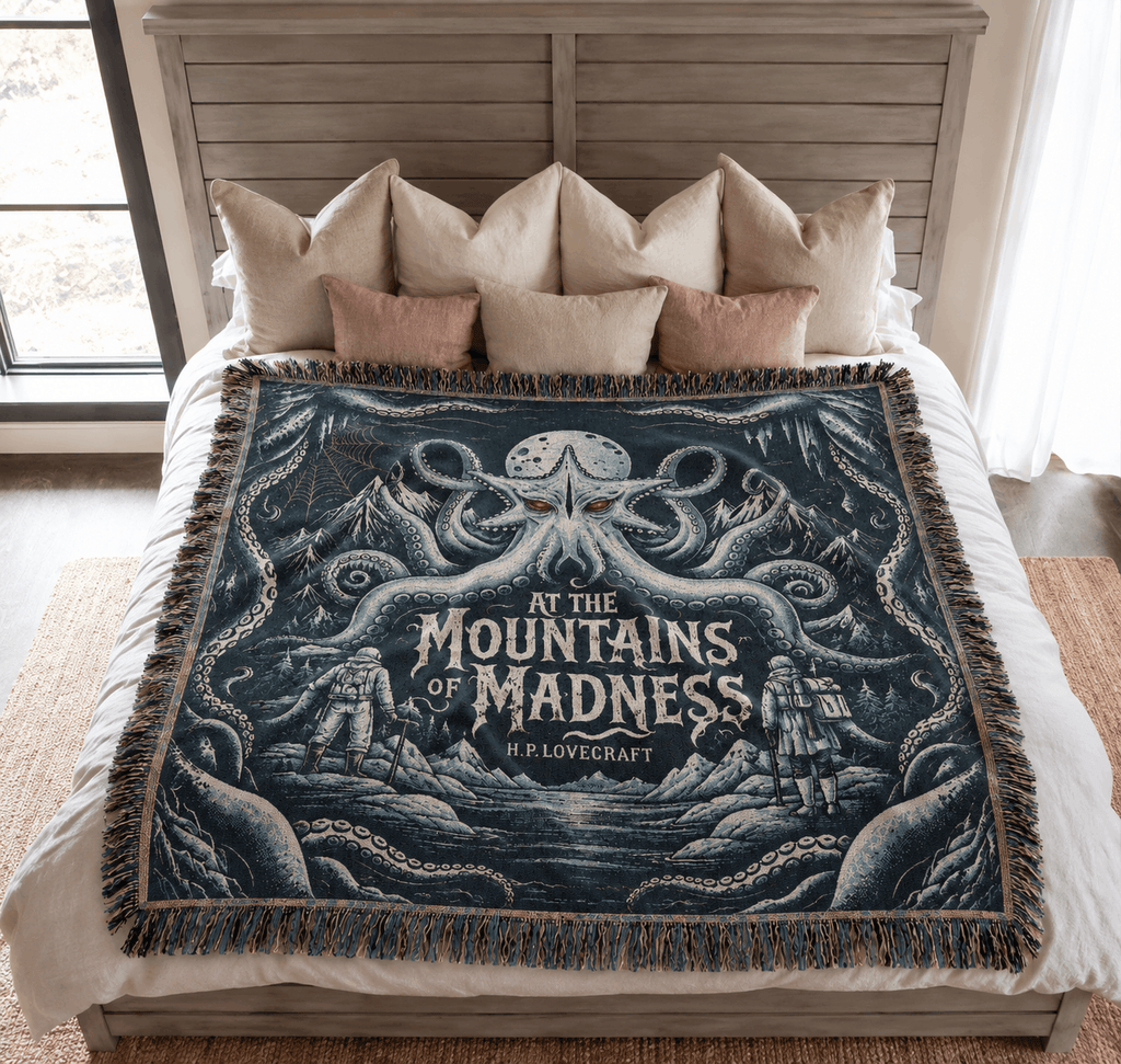 The Call of Cthulhu by H. P. Lovecraft Woven Throw Blanket