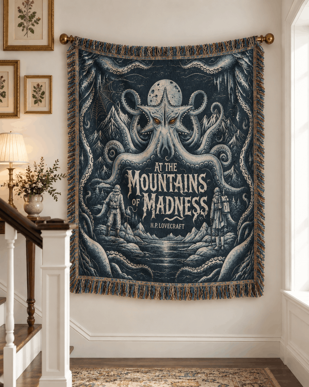 The Call of Cthulhu by H. P. Lovecraft Woven Throw Blanket