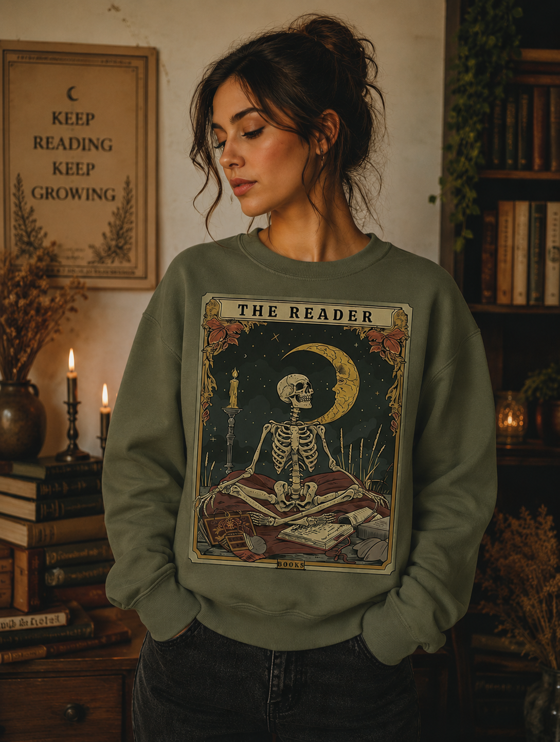 The Reader Books Sweater Bookish Merch
