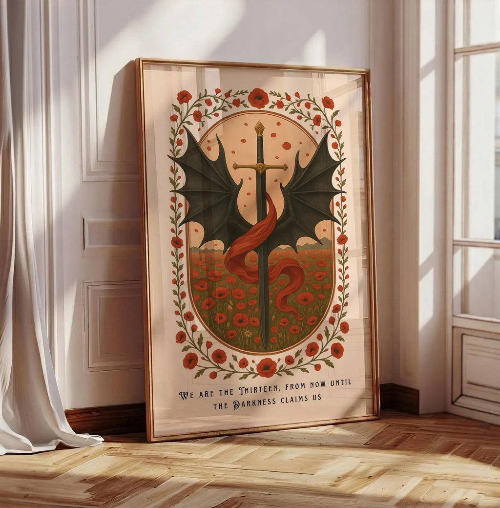 The Thirteen - From Now Until the Darkness Claims Us TOG Poster | Bookish Wall Art