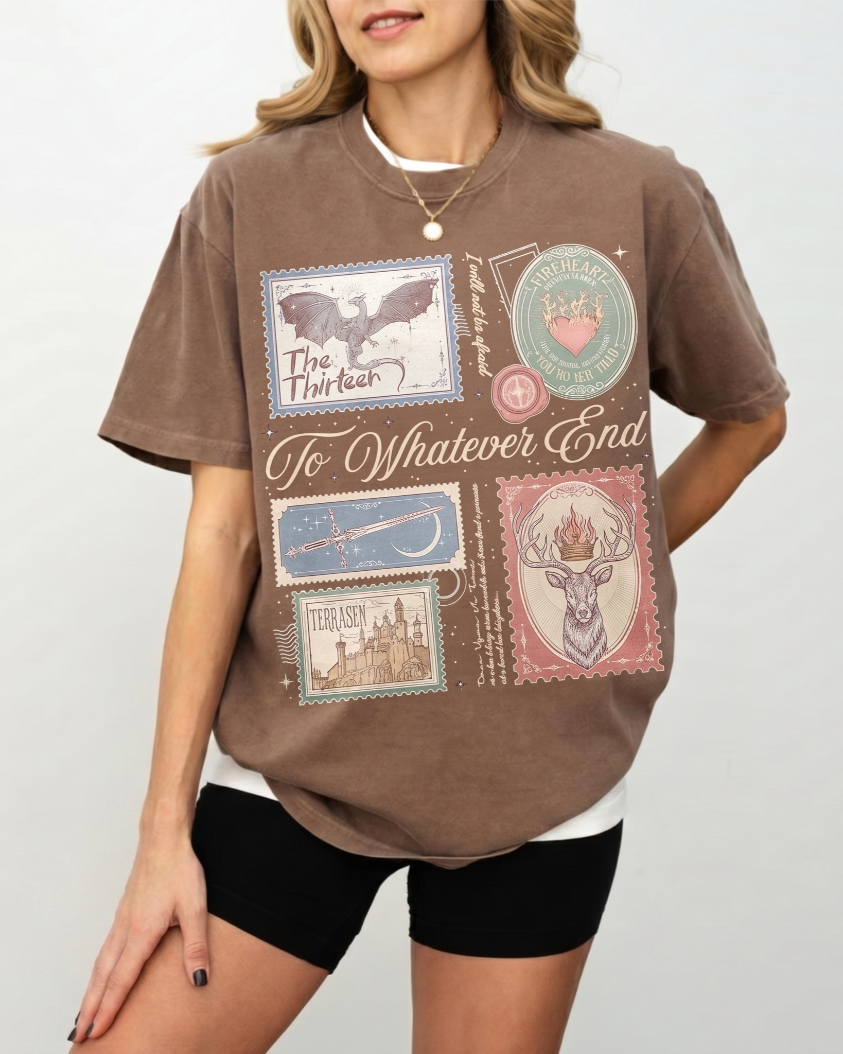 Throne of Glass Merch | Book Stamps Shirt | SJM Merch