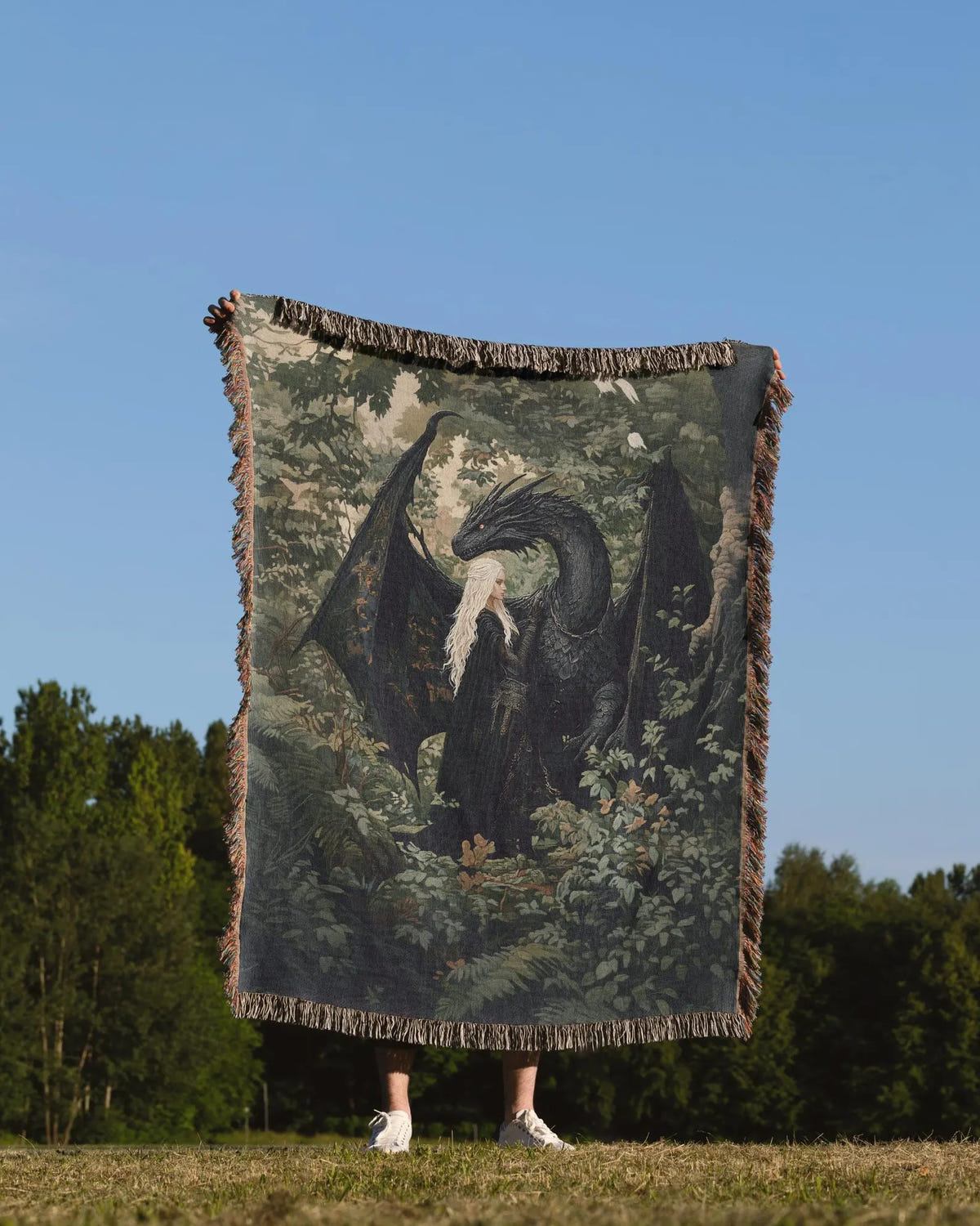 Throne of Glass Inspired Woven Blanket