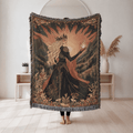Throne of Glass Tapestry Woven Blanket | Aelin of the Wildfire Woven Blanket