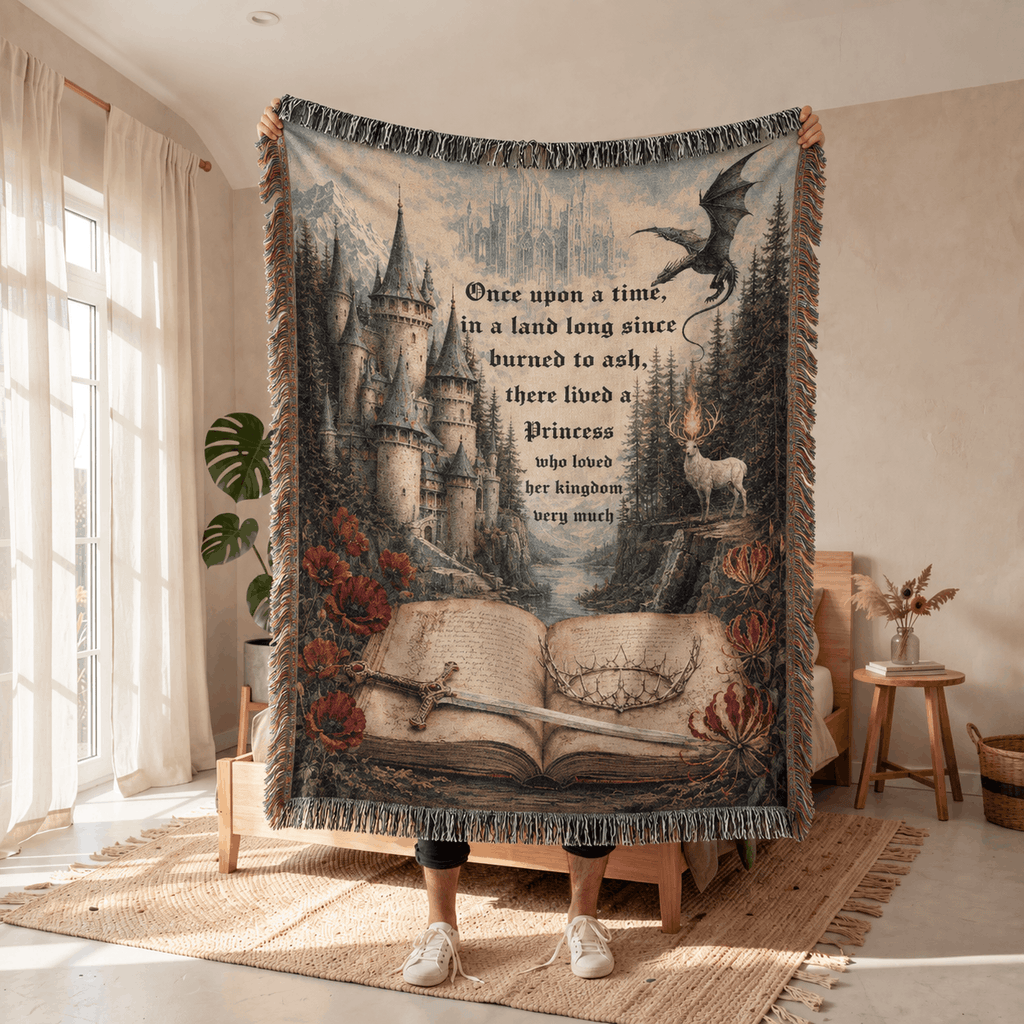 Throne of Glass Tapestry Woven Blanket