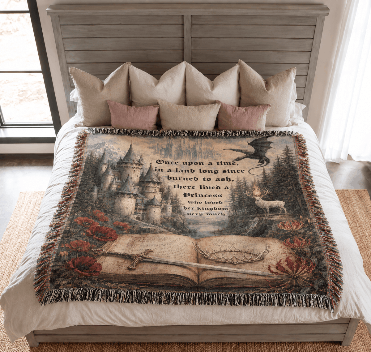 Throne of Glass Tapestry Woven Blanket
