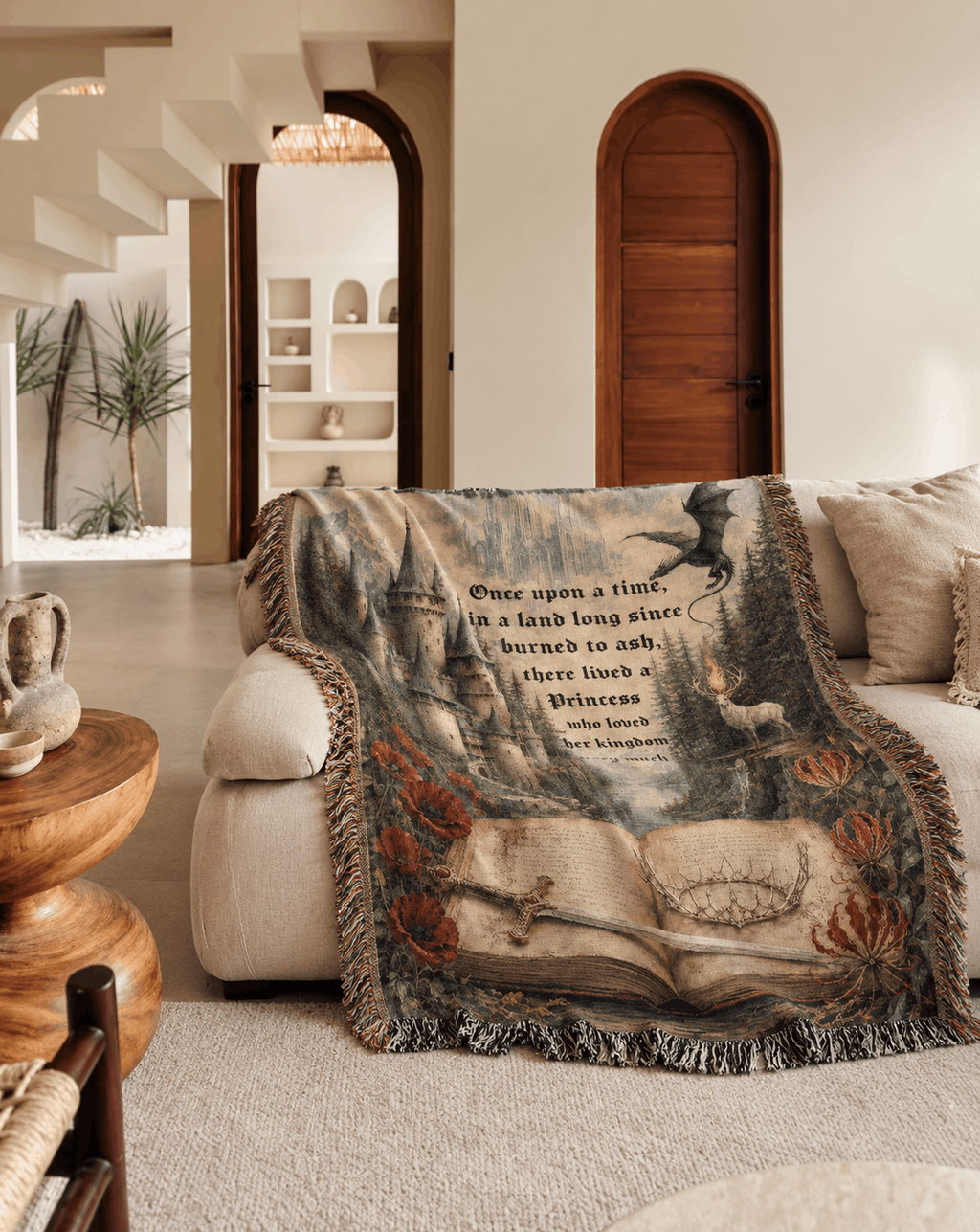 Throne of Glass Tapestry Woven Blanket