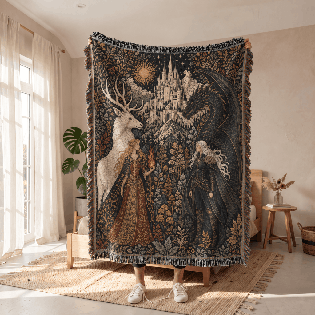 Throne of Glass Woven Blanket Tapestry