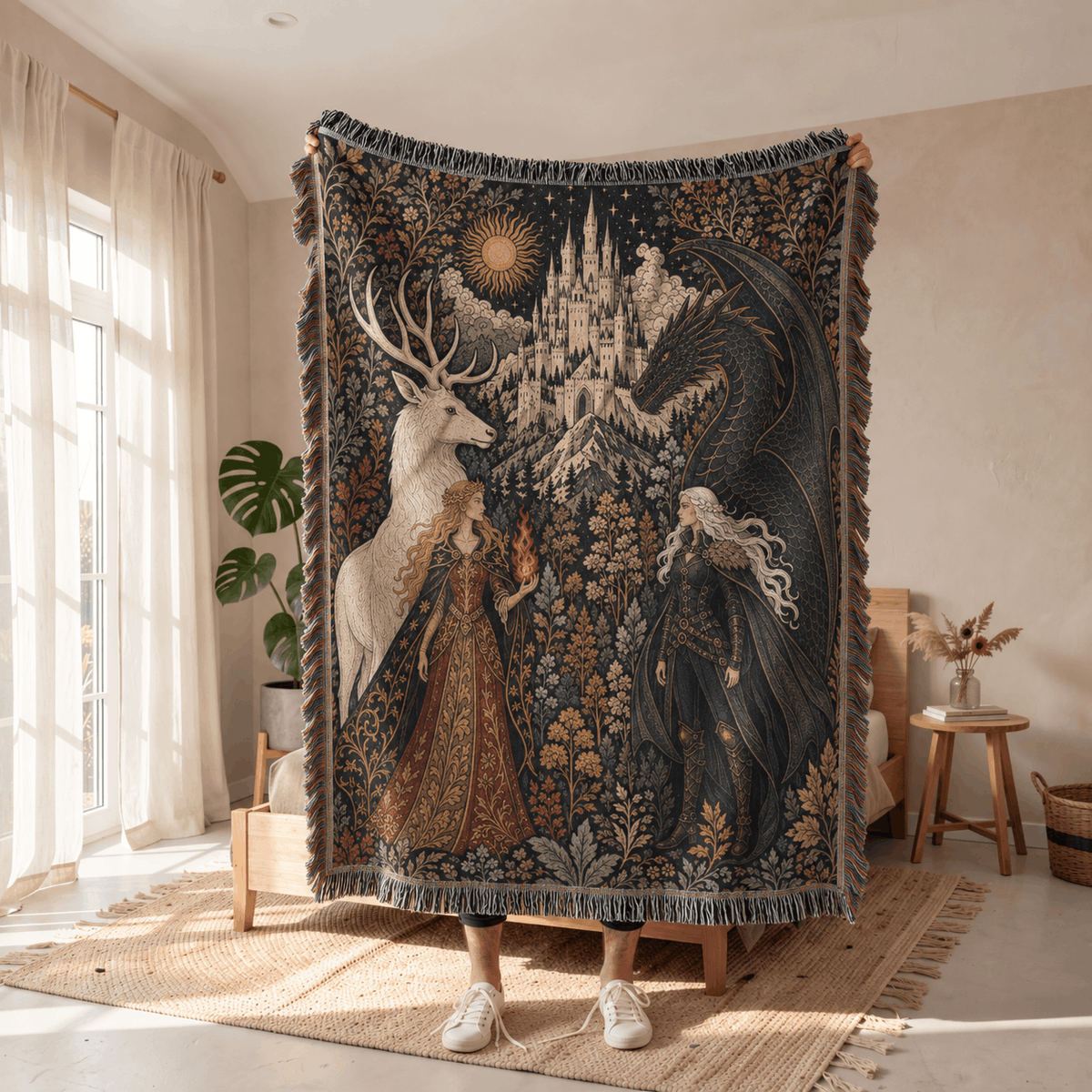 Throne of Glass Woven Blanket Tapestry